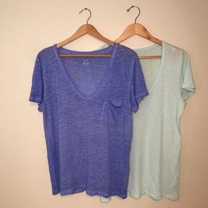J. Crew trio of tees in seaside colors